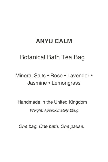 Anyu Calm - Botanical Bath Tea Bag [Handmade in the United Kingdom]