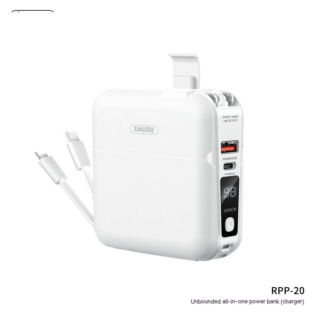 Unbounded Magnetic Power Bank With Plug