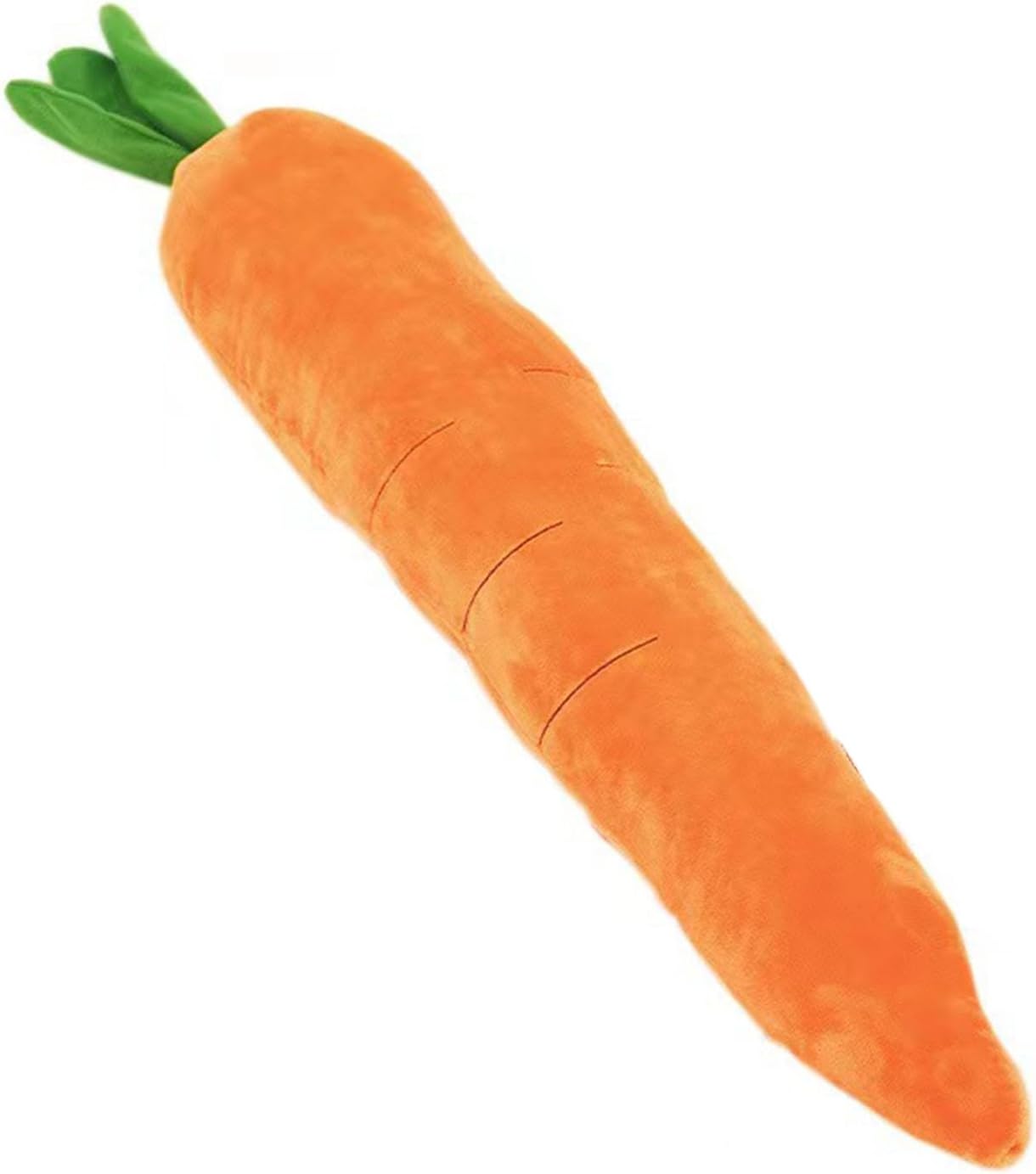 TUGME Cute Carrot With Soft Squeaker Carrot Shape Pet Plush Toy With Sound Bite-Resistant Soft Comfortable Dog Toy