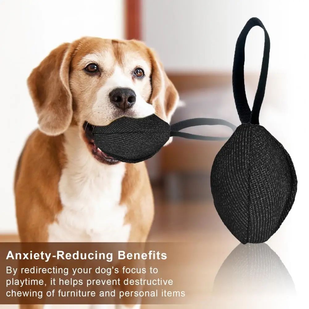 TUGME Linen Tug Toy With Pull Tab Durable Interactive Dog Training Tool For Prey Drive Retrieval Agility Development