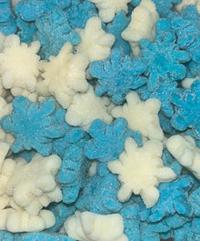 Christmas sugared snowflakes
