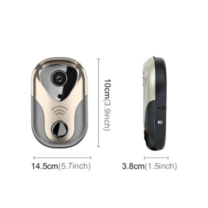 163Eye L1-NJ Smart Visual WIFI 1.3MP Network HD Intercom Doorbell , Support Micro SD Card  & Night Vision, 163Eye Gold, 163Eye