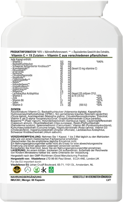 Vitamin C Multi | With Botanicals & Minerals – 60 Capsules