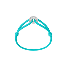 Silver Soho Pavé Cord Bracelet