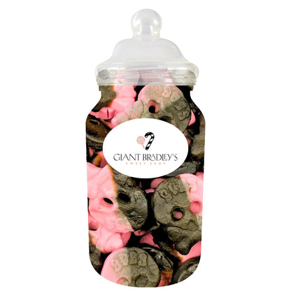 BUBS Raspberry Liquorice Skulls