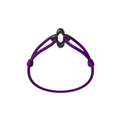 Black Clover Cord Bracelet