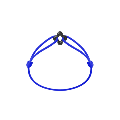 Mini Black Clover Cord Bracelet