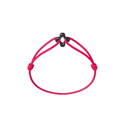 Mini Black Clover Cord Bracelet