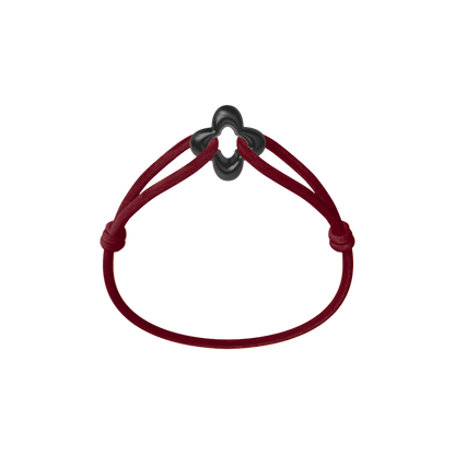 Black Clover Cord Bracelet