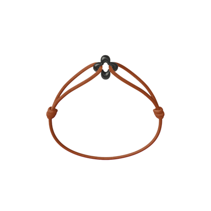 Mini Black Clover Cord Bracelet