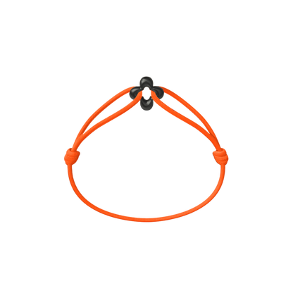 Mini Black Clover Cord Bracelet