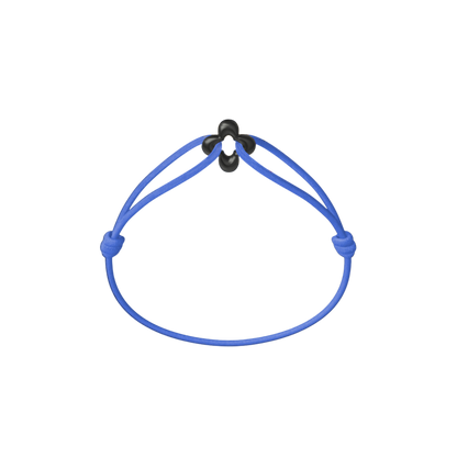 Mini Black Clover Cord Bracelet