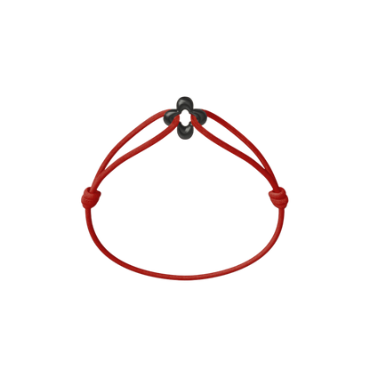 Mini Black Clover Cord Bracelet