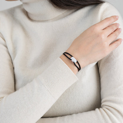 Snow Regent Cord Bracelet