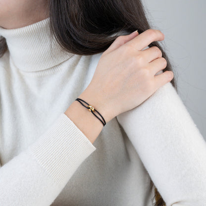 Mini Golden Soho Diamond Cord Bracelet