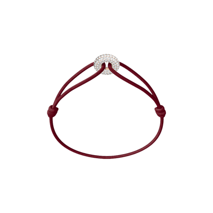 Mini Rose Soho Pavé Cord Bracelet