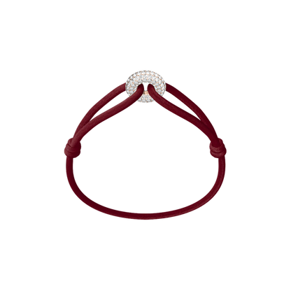 Rose Soho Pavé Cord Bracelet