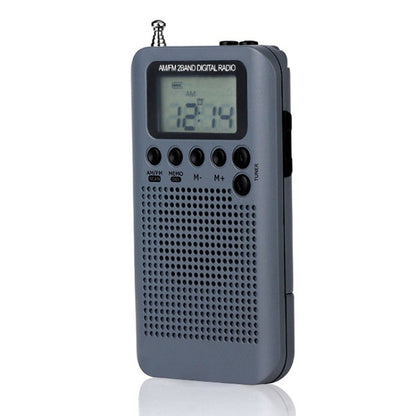 HRD-104 Mini Portable FM + AM Two Band Radio with Loudspeaker