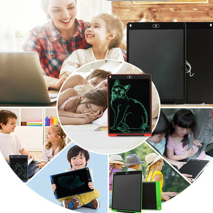Portable 12 inch LCD Writing Tablet Drawing Graffiti Electronic Handwriting Pad Message Graphics Board Draft Paper with Writing Pen, 12 inch Blue, 12 inch Red, 12 inch White, 12 inch Green