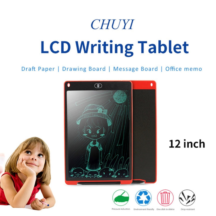 Portable 12 inch LCD Writing Tablet Drawing Graffiti Electronic Handwriting Pad Message Graphics Board Draft Paper with Writing Pen, 12 inch Blue, 12 inch Red, 12 inch White, 12 inch Green