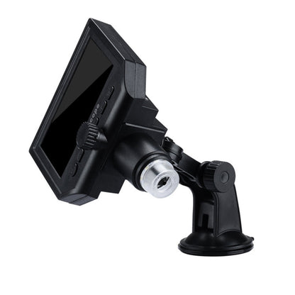G600 600X 3.6MP 4.3 inch HD LCD Display USB Charging Portable Digital Microscope with LED Light, Support Micro SD Card(64GB Max), US Plug, AC 100-240V, US Plug