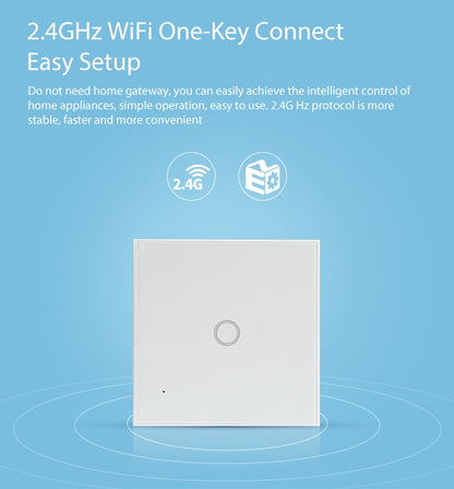 NEO NAS-SC01W Wireless WiFi EU Smart Light Control Switch 1Gang, 1 Gang