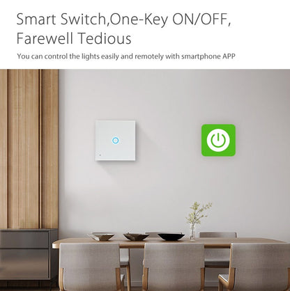 NEO NAS-SC01W Wireless WiFi EU Smart Light Control Switch 1Gang, 1 Gang