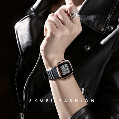 SKMEI 1278 Fashionable Outdoor 50m Waterproof Digital Watch Student Sports Wrist Watch Support 5 Group Alarm Clocks