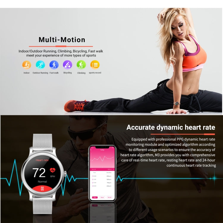 SMA-R2 1.3 inches IPS Screen Smart Watch IP65 Waterproof,Support Call /Message Reminder /Dual-mode Bluetooth 3.0 + 4.0/ Sleeping Monitoring /Sedentary Reminder