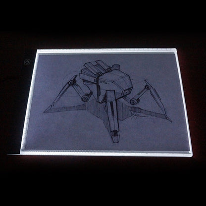 3.5W 5V LED USB Three Level of Brightness Dimmable A4 Acrylic Scale Copy Boards Anime Sketch Drawing Sketchpad, Copy Boards