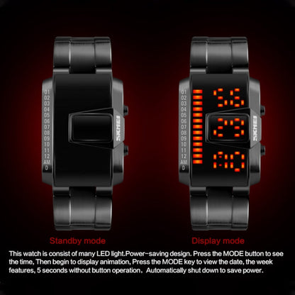 SKMEI 1179 Multifunctional Men Outdoor Sports Noctilucent Waterproof LED Digital Watch