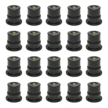 20 in 1 M6 Universal Motorcycle Windshield Brass Nuts, M6