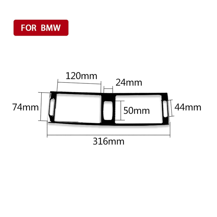 Car Middle Air Outlet Decorative Sticker for BMW X5 E70 2008-2013 / X6 E71 2009-2014, Left and Right Drive Universal, Midle Air Outlet
