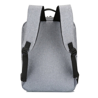POFOKO Large-capacity Waterproof Oxford Cloth Business Casual Backpack with External USB Charging Design for 15.6 inch Laptops
