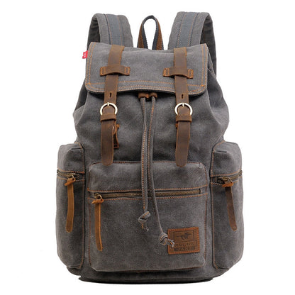 AUGUR 1039 Men Retro Canvas Backpack Shoulders Laptop Bag, 1039