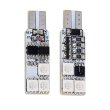 2 PCS Colorful 36MM T10 Port Remote Control Car Dome Lamp LED Reading Light with 6 LED Lights, 36MM 6 LED Lights