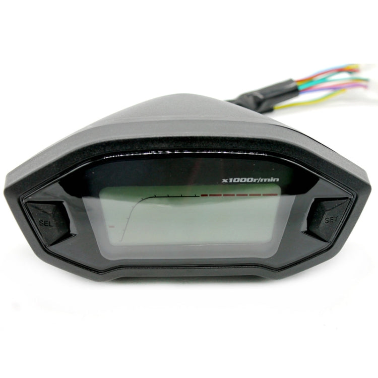 B2912 Motorcycle Modified Instrument Panel 12V LCD Display Odometer Mileage 2-4 Cylinder Speedometer, B2912
