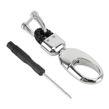 Car Metal Key Holder With Two Rings, Key Holder With Two Rings(Black)