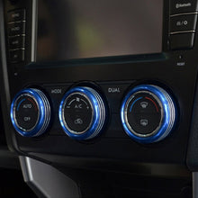 3 PCS Car Aluminum Air Conditioner Knob Case For Subaru, For Subaru(Blue), For Subaru(Red), For Subaru(Silver), For Subaru(Black)