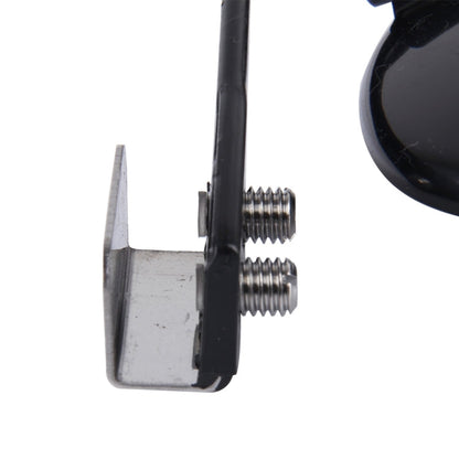 Vehicle Front Blind Area Wide-angle Adjustable Observation Mirror, Black Right Side, Silver Left Side