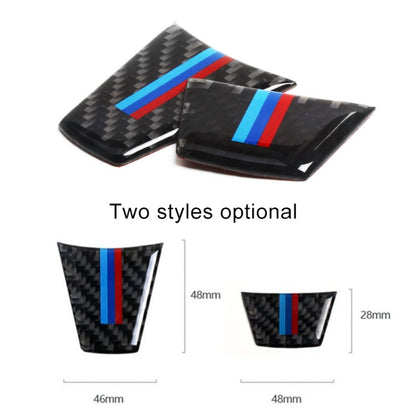 Car Carbon Fiber Steering Wheel Decorative Sticker for BMW E90 / E92, Steering Wheel Decorative Sticker B