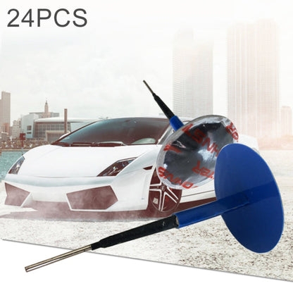 24 PCS 4mm Mushroom Nail-tyre Film Tyre Cold Patch Film Rubber Tire Repair Kit, 4mm