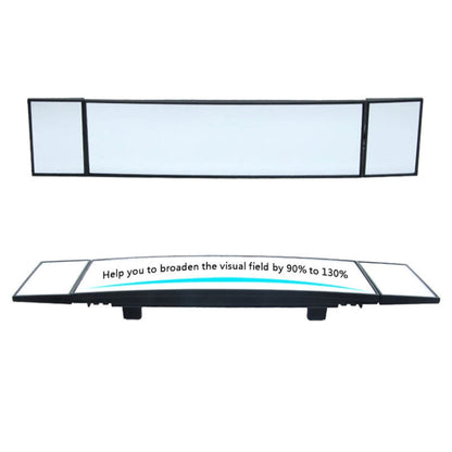 SHUNWEI Large Car Three-Fold Curve Surface Rear View Mirror Reverse Wide Angle Adjustable Angle Auxiliary Blind Area Retroreflector Reversing Wide-angle Lens, SD-2411