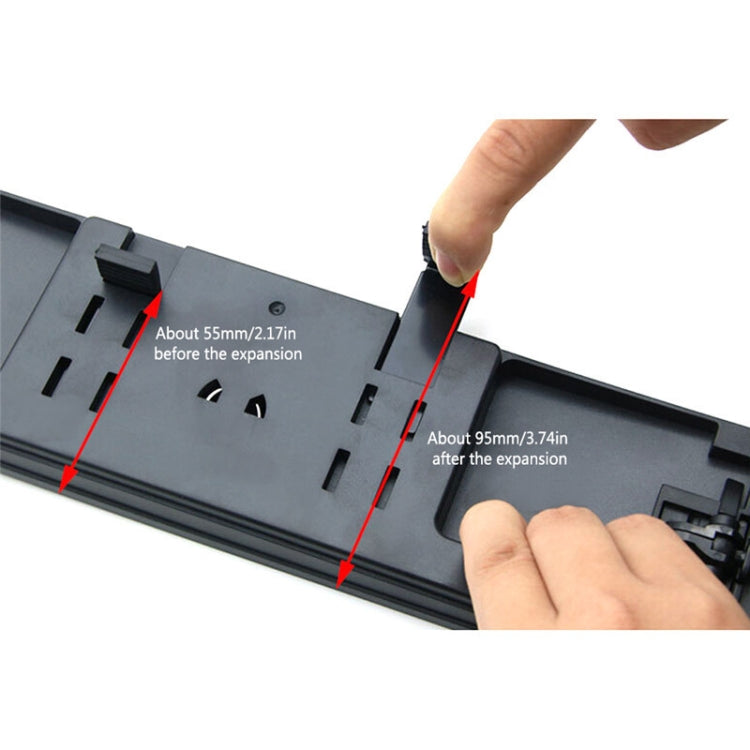SHUNWEI Large Car Three-Fold Curve Surface Rear View Mirror Reverse Wide Angle Adjustable Angle Auxiliary Blind Area Retroreflector Reversing Wide-angle Lens, SD-2411