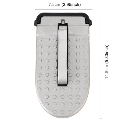 Multi-function Car Door Sill Step Pedals Pads, Pedals Pads (Silver)