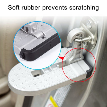 Multi-function Car Door Sill Step Pedals Pads, Pedals Pads (Silver)