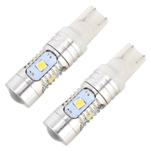 2 PCS T10 / W5W / 168 / 194 DC12V / 4.5W / 6000K / 360LM 6LEDs SMD-3030 Car Clearance Light, with Projector Lens Light, 6LEDs SMD-3030 , with Projector Lens Light