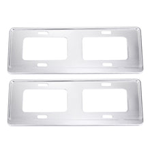 2 PCS Car License Plate Magnesium Alloy Bracket Frame Holder Stand Mount(Silver), Magnesium Alloy Bracket