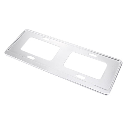 2 PCS Car License Plate Magnesium Alloy Bracket Frame Holder Stand Mount(Silver), Magnesium Alloy Bracket