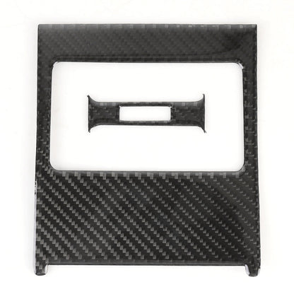 2 PCS Car Rear Air Outlet Frame Carbon Fiber Decorative Sticker for Mercedes-Benz W204 2007-2013, Rear Air Outlet Frame